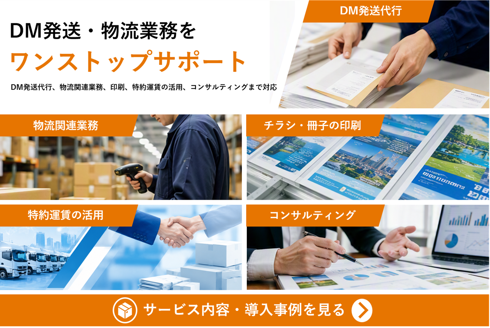 サービス一覧、対応事例はこちら